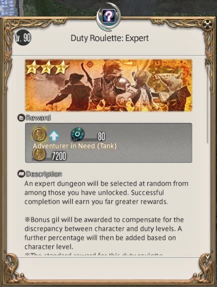 duty roulette expert|duty roulette expert endwalker.